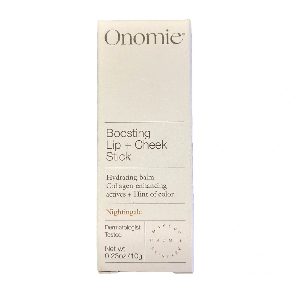 (BA1) ONOMIE Boosting Lip + Cheek Hydrating & Collagen Stick in Nightingale, 10g